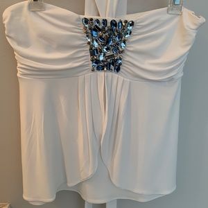 White House Black Market NWT white top size S